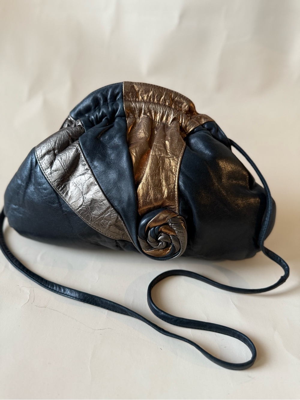 Vintage Leather Crossbody/Clutch